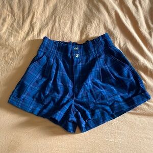 plaid shorts